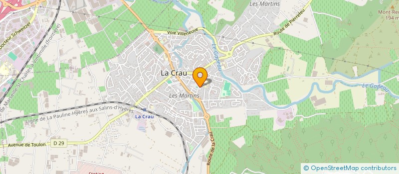 localisation de l'entreprise NONALIGNER  LA CRAU