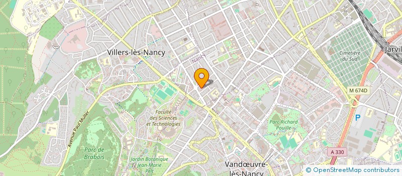 localisation de l'entreprise NONAMENANCY  NANCY