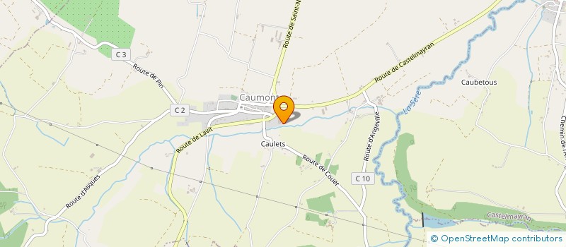 localisation de l'entreprise NONES  CAUMONT
