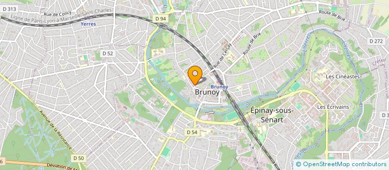 localisation de l'entreprise NONNA  BRUNOY