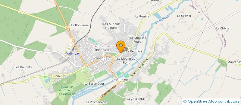 localisation de l'entreprise NONNA INVEST à VALENCAY