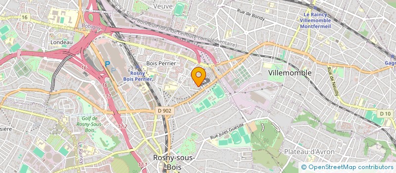 localisation de l'entreprise NONNI TRANSPORT à ROSNY-SOUS-BOIS