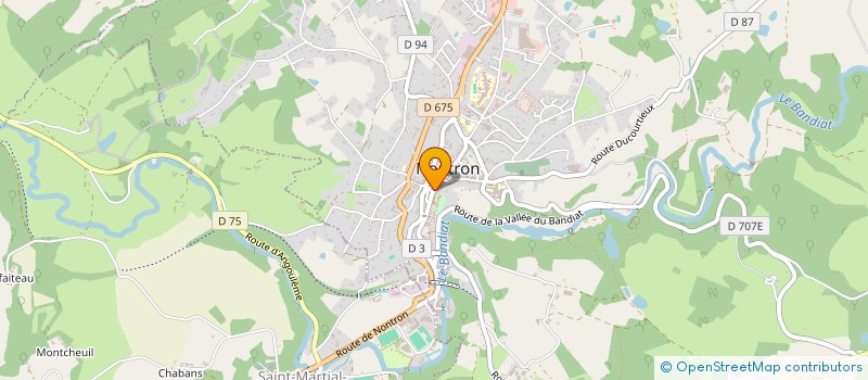 localisation de l'entreprise NONTRON INFORMATIQUE  NONTRON