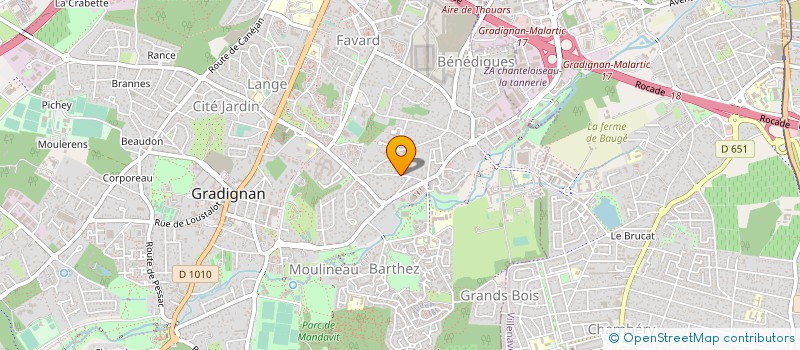 localisation de l'entreprise NOO KO BOKK  GRADIGNAN