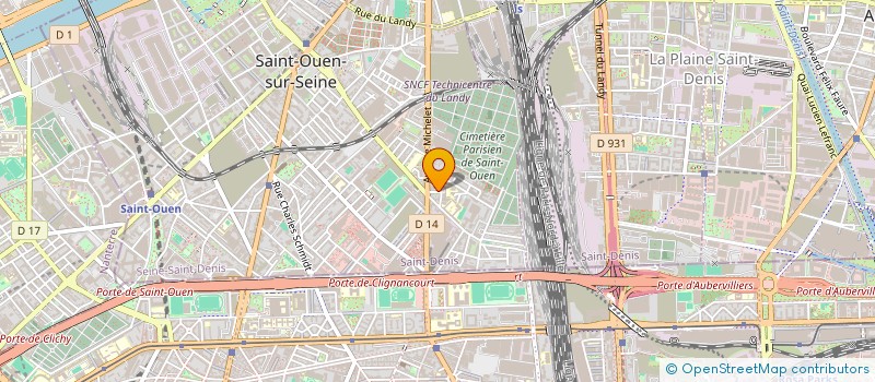 localisation de l'entreprise NOOBA à SAINT-OUEN-SUR-SEINE