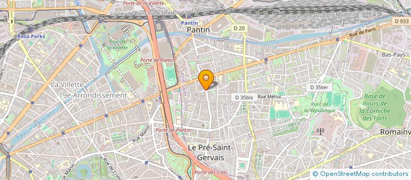 localisation de l'entreprise NOOR à PANTIN