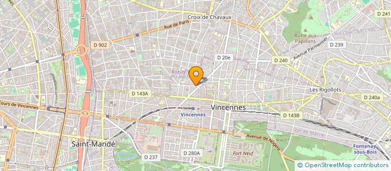 localisation de l'entreprise NOOR à VINCENNES