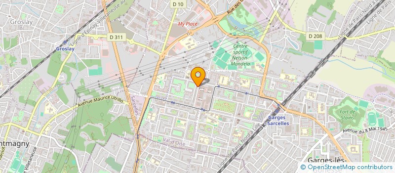 localisation de l'entreprise NOOR BEAUTY à SARCELLES