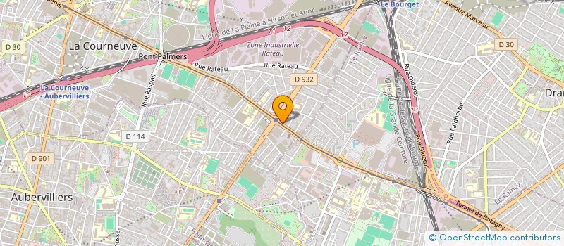 localisation de l'entreprise NOOR HALAL FOOD à LA COURNEUVE