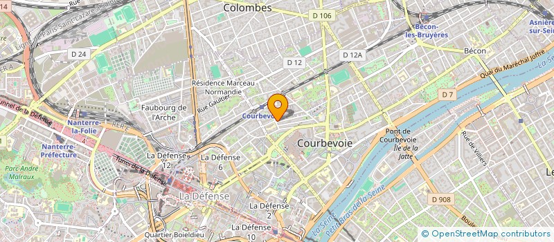 localisation de l'entreprise NOORINVEST SASU à COURBEVOIE