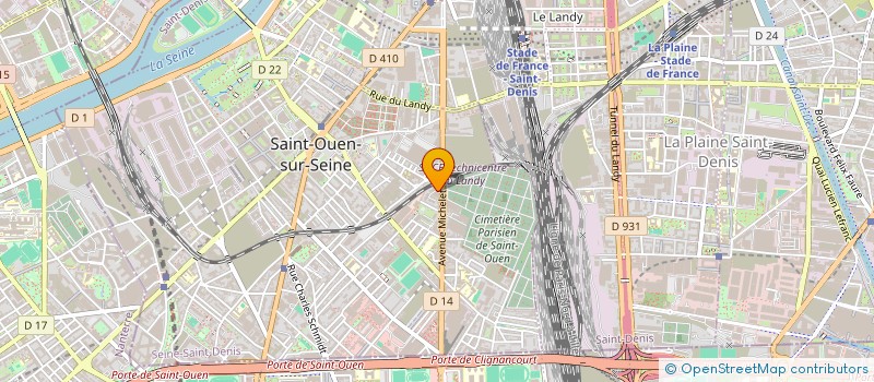 localisation de l'entreprise NOORJA à SAINT-OUEN-SUR-SEINE