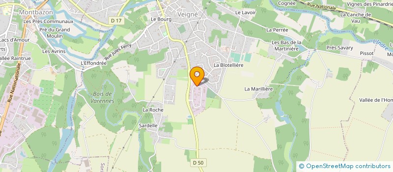 localisation de l'entreprise NOQUEN à VEIGNE