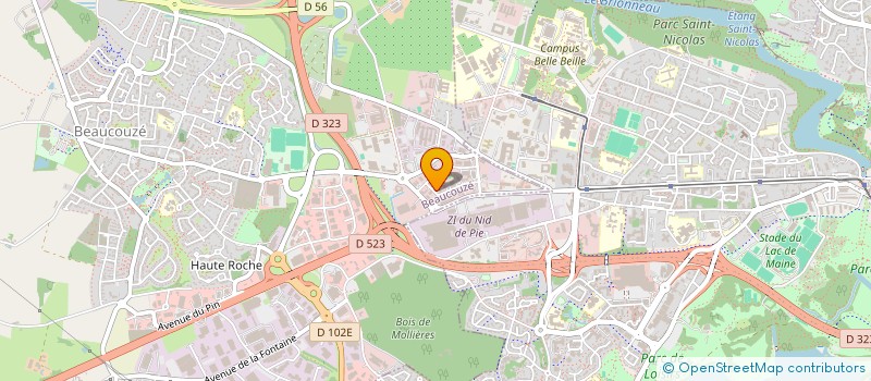 localisation de l'entreprise NOR-FEED à BEAUCOUZE