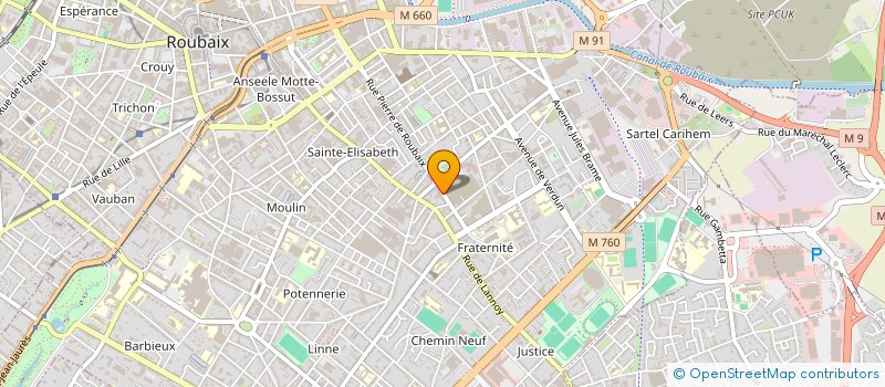 localisation de l'entreprise NOR- OMAR  ROUBAIX