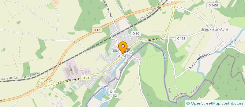 localisation de l'entreprise NORA à TILLIERES-SUR-AVRE