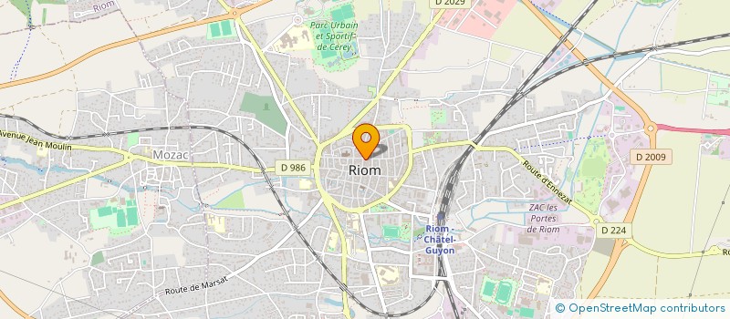 localisation de l'entreprise NORA  RIOM