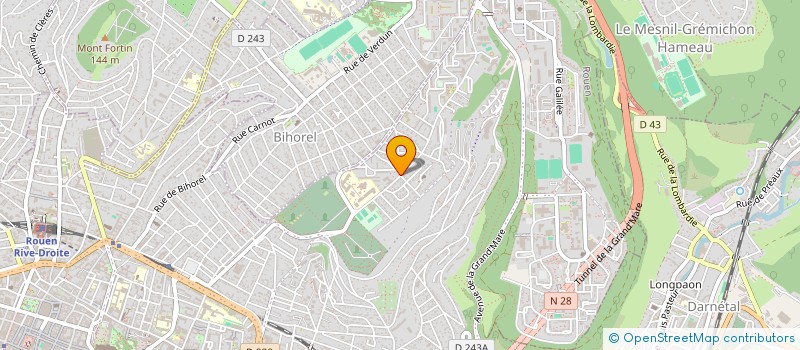 localisation de l'entreprise NORA à ROUEN