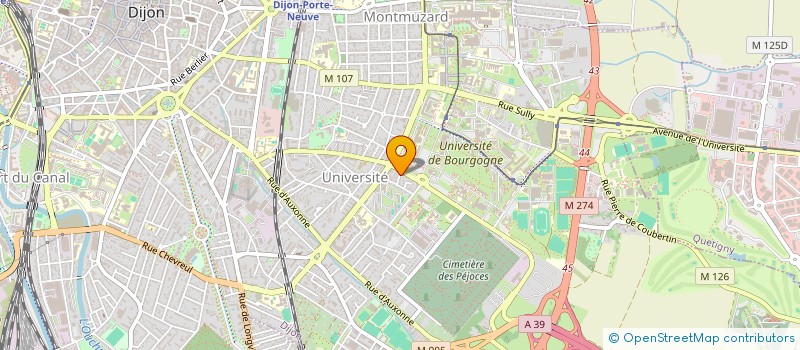 localisation de l'entreprise NORA à DIJON