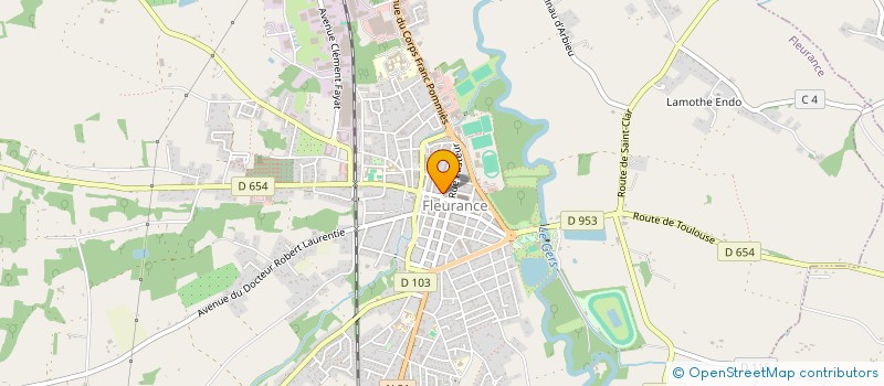 localisation de l'entreprise NORA B  FLEURANCE