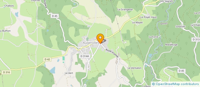 localisation de l'entreprise NORAC  AUGEROLLES