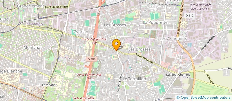 localisation de l'entreprise NORAFA  BRON