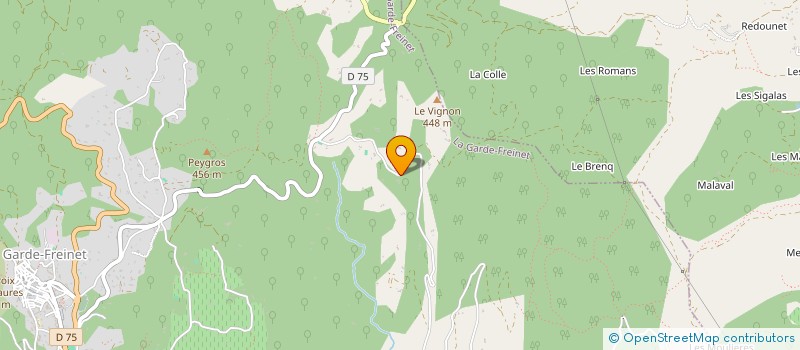 localisation de l'entreprise NORALINE LGF  LA GARDE-FREINET