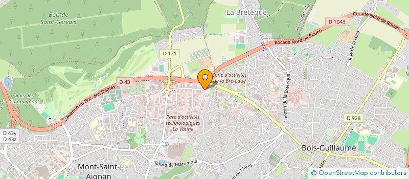 localisation de l'entreprise NORALLIANCE à MONT-SAINT-AIGNAN