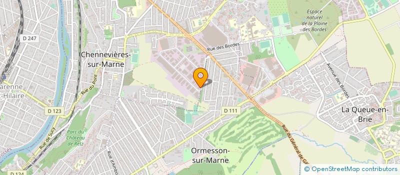 localisation de l'entreprise NORALSY à CHENNEVIERES-SUR-MARNE