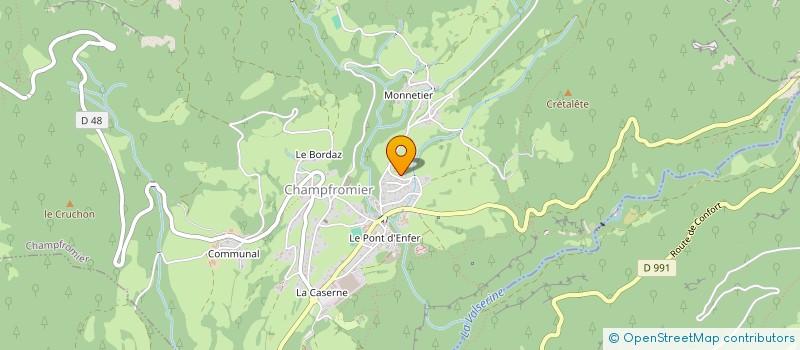 localisation de l'entreprise NORAY à CHAMPFROMIER