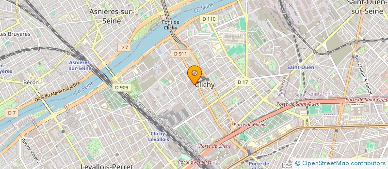 localisation de l'entreprise NORAZ/HOURCADE à CLICHY
