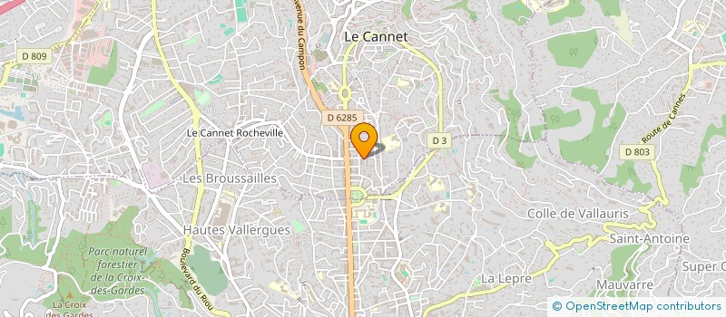 localisation de l'entreprise NORAZUR FAB MOBILIER TUBULAIRE à LE CANNET