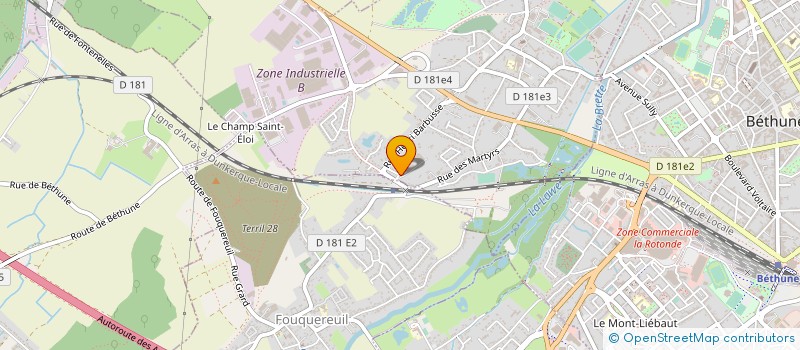 localisation de l'entreprise NORBAND à ANNEZIN