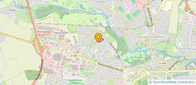 localisation de l'entreprise NORBATEAM à ARRAS