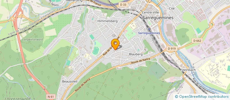 localisation de l'entreprise NORBERT ANGERMULLER à SARREGUEMINES