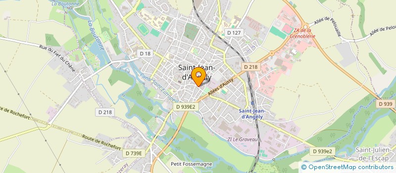 localisation de l'entreprise NORBERT DESCHANG LUNETTERIE  SAINT-JEAN-D'ANGELY