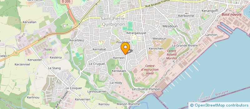 localisation de l'entreprise NORBERT PAILLARD BUREAUTIQUE à BREST
