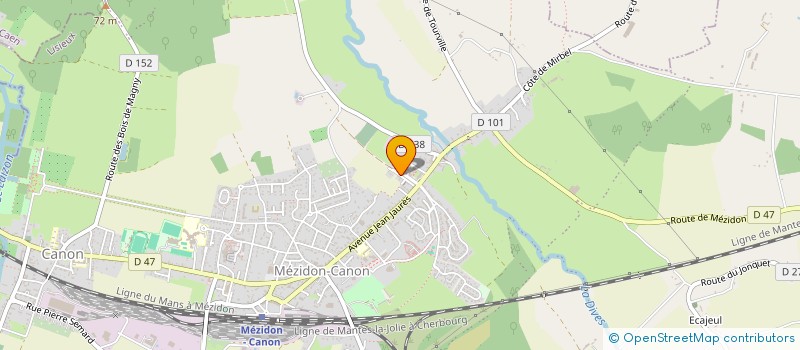 localisation de l'entreprise NORBERT PILOTAGE  MEZIDON VALLEE D'AUGE