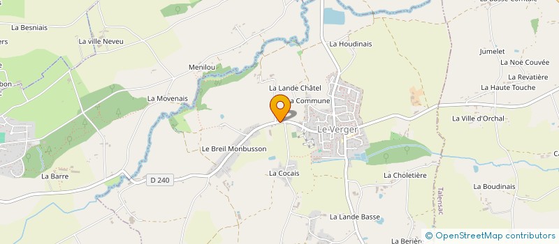 localisation de l'entreprise NORBERT TRAVAUX PUBLICS  NTP  LE VERGER