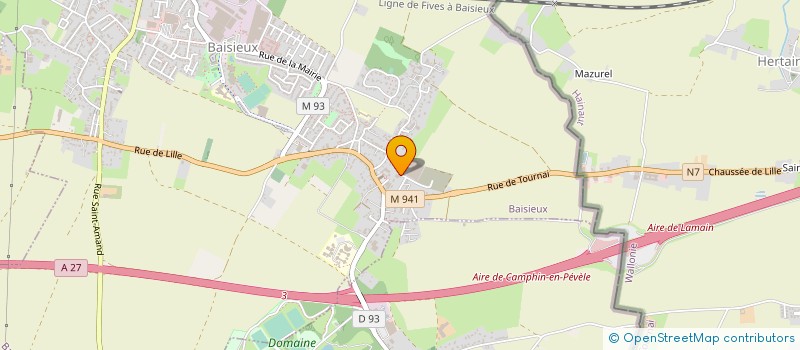 localisation de l'entreprise NORBOISERIE à BAISIEUX