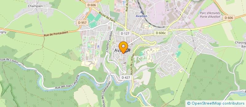 localisation de l'entreprise NORBU PATRIMOINE à AVALLON
