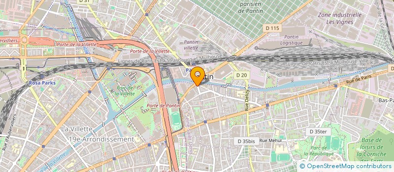 localisation de l'entreprise NORBUTO VET  PANTIN