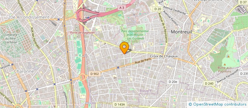 localisation de l'entreprise NORBY à MONTREUIL