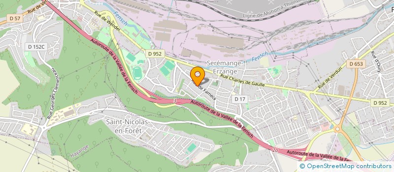 localisation de l'entreprise NORCAL à SEREMANGE-ERZANGE