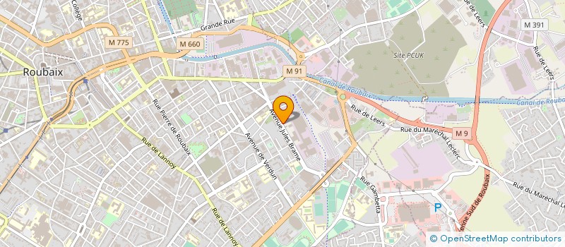 localisation de l'entreprise NORCAP  ROUBAIX