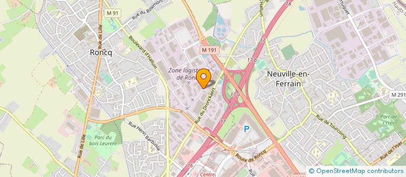 localisation de l'entreprise NORCOD SOLUTIONS SANTE à RONCQ