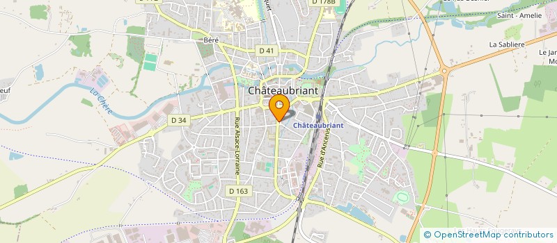 localisation de l'entreprise NORD 44 GROUPE LOURDS  CHATEAUBRIANT