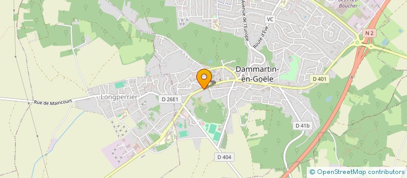 localisation de l'entreprise NORD 77 SAAD à DAMMARTIN-EN-GOELE