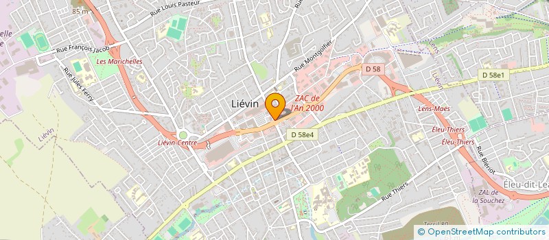 localisation de l'entreprise NORD ACTIVITE SAS à LIEVIN