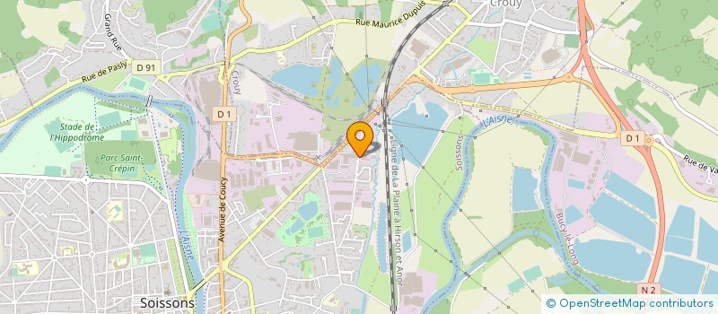 localisation de l'entreprise NORD AGENCEMENT à SOISSONS