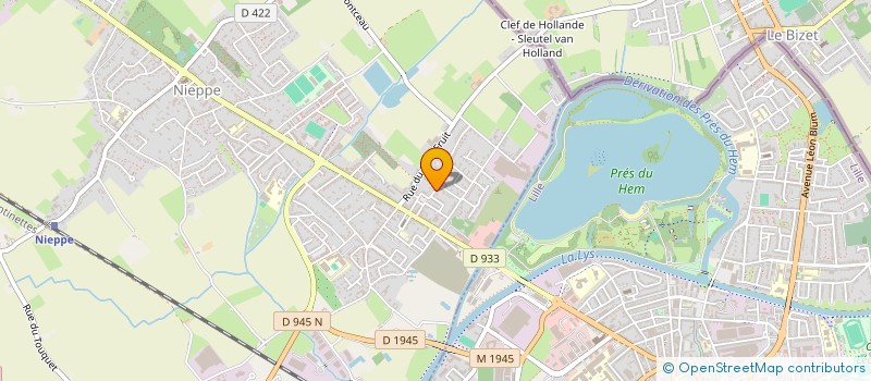 localisation de l'entreprise NORD AMENAGE à NIEPPE